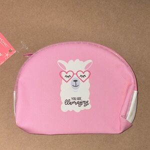 Pink Llama Cosmetic Pouch
